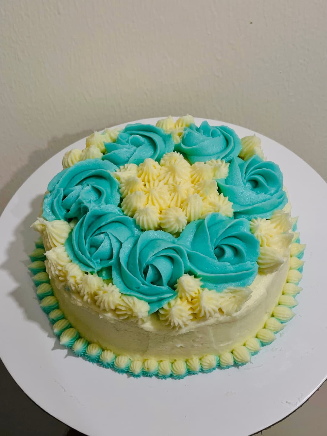 Decorated cake from class